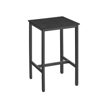 Mesa de Bar, Negro Ébano + Negro