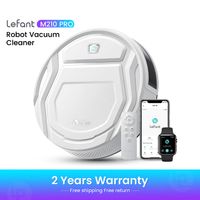 aspiradora robot lefant m210 pro con mando a distancia 2200 pa 120 min 6 modos de limpieza wi-fiaplicacionalexa ideal para pelo de mascotas