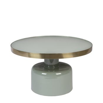 Mesa de centro redonda de acero esmaltado