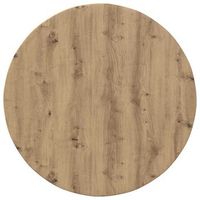 encimera o 80 x 15 cm redondo madera de ingenieria vidaxl