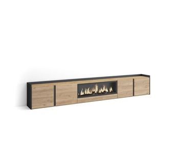 Mueble tv, televisión, muebles de salón, almacenaje, 315x35x50cm, para tv hasta 80