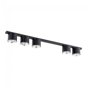 Regleta de techo valeno negro (5 luces)