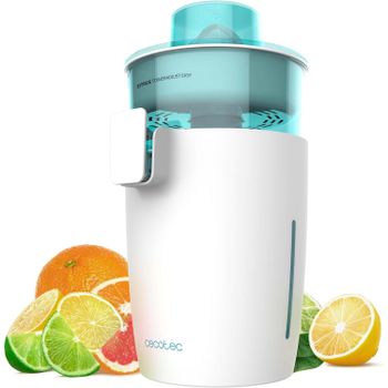Cecotec Exprimidor de Naranjas Electrico de Torre Zitrus TowerAdjust Easy 800 White. 800W, Filtro Pulpa Ajustable, Filtro Inoxidable, 2 Conos Desmontables, Encendido Automático, BPA-Free, Antigoteo