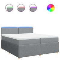 cama tapizada 200x200x1005 cm tejido - gris