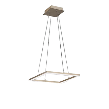 Lámpara Colgante De Techo Led Bard 39w 3394-40-225 Oro Mate Fabas Luce