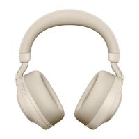 auriculares jabra evolve2 85 inalambricos y con cable bluetooth cancelacion de ruido activa microfono boom para oficina y llamadas color beige