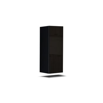 Mueble De Salón Negro Colección Cepto 37x91cm, 1 Puerta, 1 Estante.