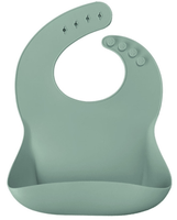 minikoioi babero de silicona bolsillo river verde 6m