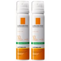 duo de brumas faciales de proteccion solar anthelios anti-shine invisible con fps 50 de la roche-posay 75 ml