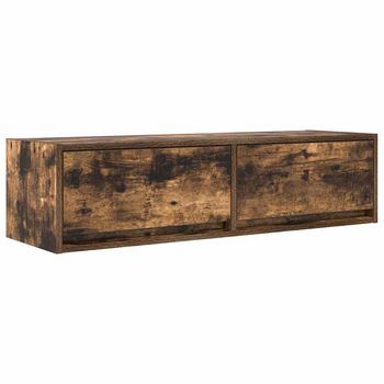 Gabinete De Tv Con Cajón Roble Ahumado 100 X 31 X 25.5 Cm