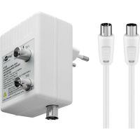 amplificador de senal de tv goobay 67226 iec 230v 2 puertos