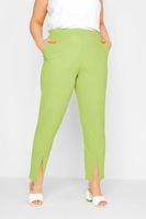 limited collection pantalon verde lima con abertura mujer curvy y tallas grandes limited collection