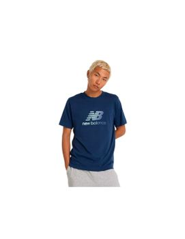 Camiseta New Balance Sport Essentials Gradient Logo Hombre Azul Marino