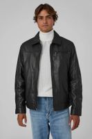 chaqueta de aviador de cuero