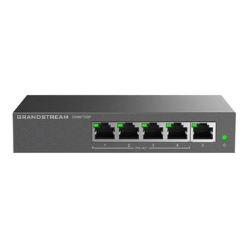 Switch Grandstream GWN7700P 5 Puertos Gigabit 4 PoE+ 60W Metal Compacto Plug-and-Play