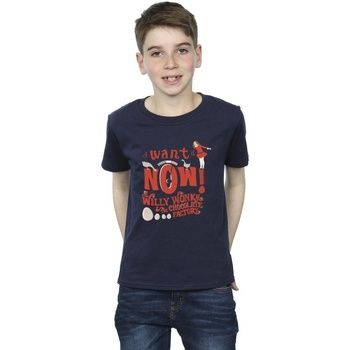 Willy Wonka Tops y Camisetas Verruca Salt I Want It Now para niño