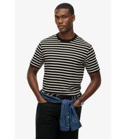 superdry para hombre m1012290a camiseta merchant negro l casual algodon manga corta