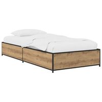 estructura de cama roble artisan 80 x 200 cm vidaxl