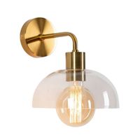 aplique metal y vidrio  24 cm
