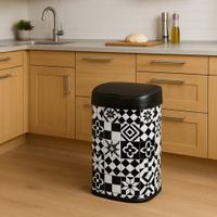 cubo de basura de cocina automatico multicolor  58l