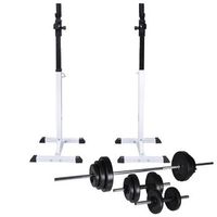 soporte para sentadillas con barra y mancuernas 305 kg vidaxl
