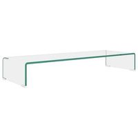 soporte para tv  mueble de salon  armario tvelevador monitor cristal claro 90x30x13 cm