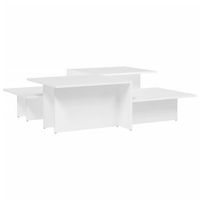 mesa de centro 1115x50x33 cm madera - blanco