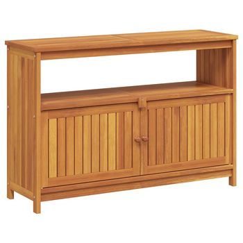 Mesa Consola De Jardín | Mesa De Exterior Madera Maciza Acacia 110x35x75 Cm
