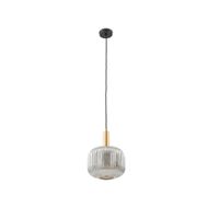 lampara de techo de vidrio gris