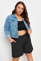 limited collection bermudas negras con bolsillos mujer curvy y tallas grandes limited collection