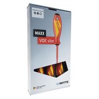 juego de 6 destornilladores aislados con varilla reducida maxx vde slim pl  ph witte 653773