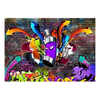 Papel Pintado 3d - Graffiti: Colourful Attack (400x280 Cm)