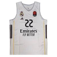 camiseta edy tavares real madrid baloncesto primera equipacion adidas 2025-26 blanca