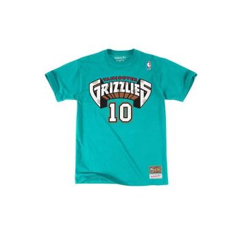Camiseta Mike Bibby Vancouver Grizzlies Mitchell and Ness N&N verde