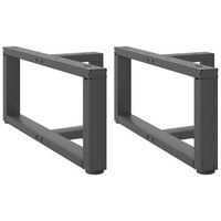 patas para mesa de centro en forma de t 2 unidades antracita 70 x 25 x 30-31 cm acero vidaxl
