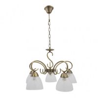 lampara para salon modelo jaipur 5 luces cuero regx46x46 cm fabrilamp
