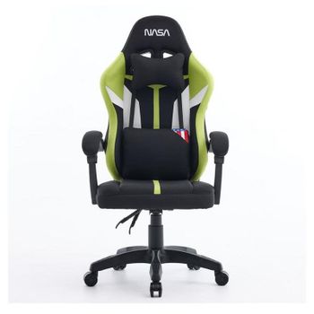 Silla gaming NASA Saturn Pro Negro/Verde Ajustable