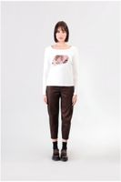 camiseta manga larga estampado bolso white xl