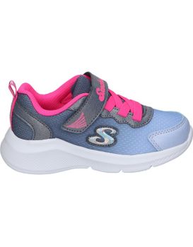 Zapatillas Skechers Sole Swifters Cutie Walk Azul Y Rosas 25