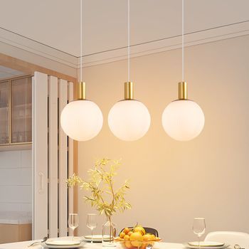 Nettlife Lámpara Colgante E27 Dorada Lámpara Colgante 3 Luces Lámpara Colgante Moderna Regulable En Altura