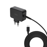 tooq cargador portatil gan usb-c pd 45w negro