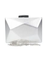 bolso de fiesta para mujer miss 25-11 color plata uni