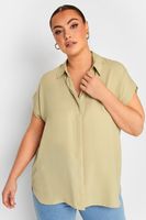 yours camisa beige de manga sisa mujer curvy y tallas grandes yours