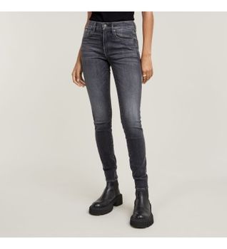 G-Star para mujer. D05175-A634-C239 Jeans 3301 Skinny gris (25/30), Casual, Denim, Sostenible, Algodón Reciclado