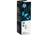 botella de tinta - hp 31 cian 1vu26ae