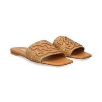 casadei sandalias planas mujer - marron talla 38
