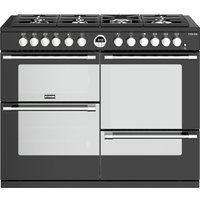 stoves sterling s1100df 110 cm dual fuel range cooker - black black