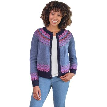 Woolovers Chaqueta de punto Nordic Yoke para mujer