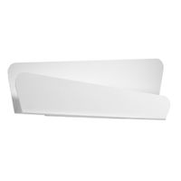 lampara de pared blanco acero alt 15 cm