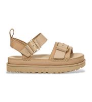 ugg para mujer 1167392 sandalias de piel goldenstar villa mostaza 38 plano hebilla casual